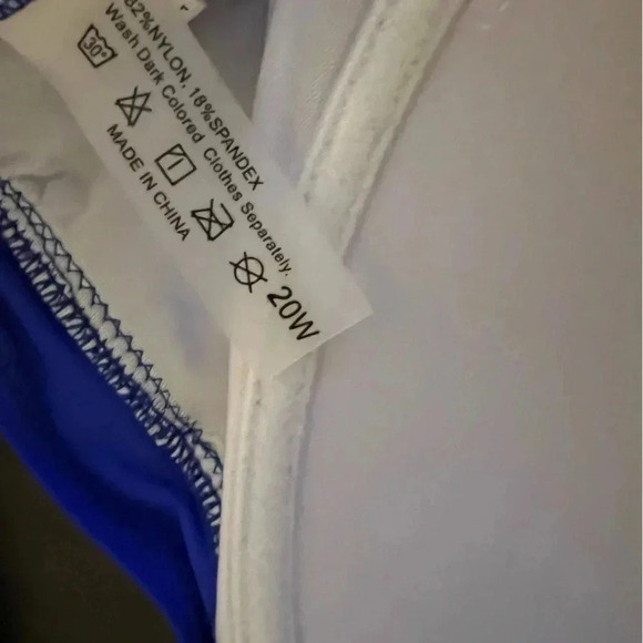 Royal Blue Tempt Me Two Piece Swimsuit Top is a size 20W Bottom Size Large - Picture 7 of 7